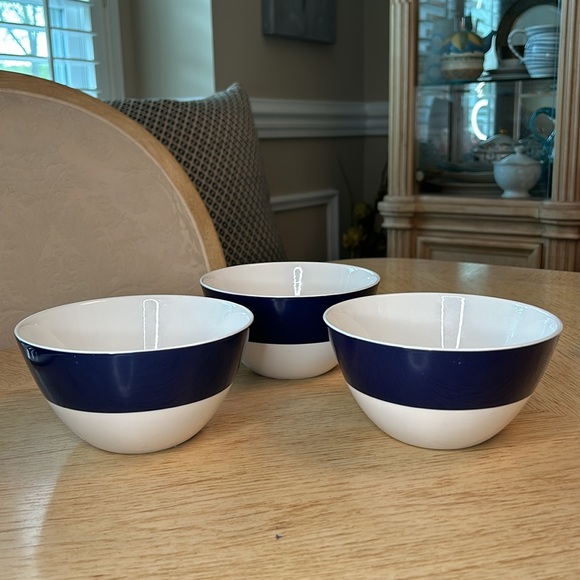 Lenox Navy Blue Soup/Cereal Bowl (3)